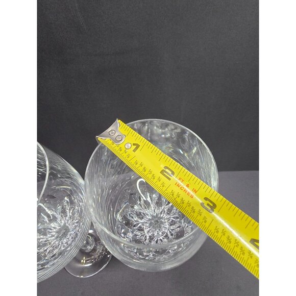 Vtg Gorham Crystal Clear Cut Iced Tea Wine Glasses Drinkware 8.5" Tall Set of 2 - Picture 11 of 11
